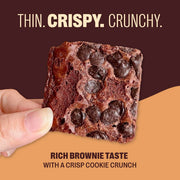 Original Chocolate Chip Thin and Crispy Sweet Snacks by Brownie Brittle – 5 Ounce (Pack of 6), Chocolate, Pack of 6