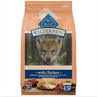 Blue Buffalo Wilderness Chicken Large Breed Puppy Dry Dog Food, 28 lb