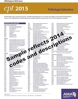 CPT 2015 Express Reference Coding Card: Pathology/ Laboratory