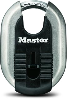 Master Lock Padlock, Magnum Stainless Steel Lock, 2-5/16 in. Wide, 187XD