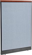 Global Industrial 48-1/4"W x 65-1/2"H Deluxe Electric Office Partition Panel, Blue
