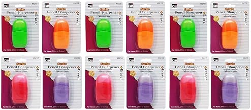CLI 1 Hole Pencil Sharpener with Eraser by Charles Leonard – Plastic