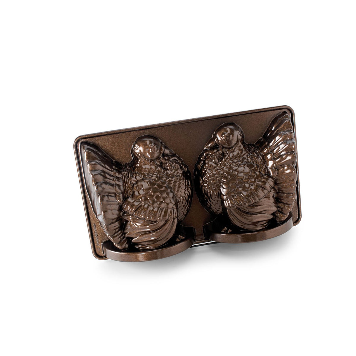 3-D Turkey Baking Pan by Nordic Ware – Medium, 8.0 inches, Aluminum, Bronze, Model 52348