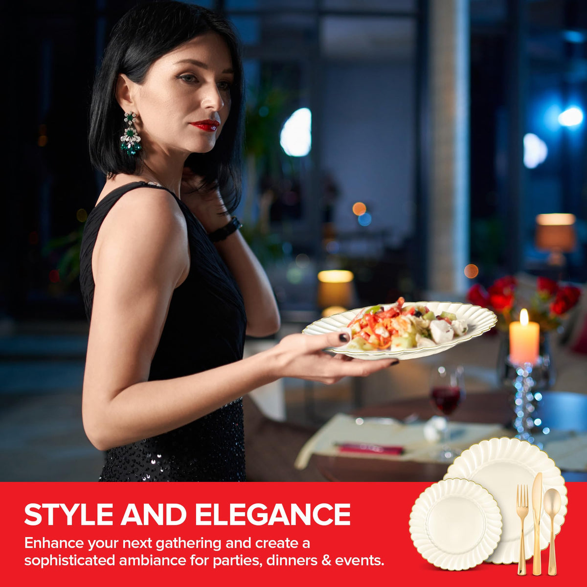 Stock Your Home 5 / 5 Pack / Ivory Plates