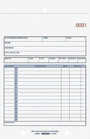 Rediform Sales Book, 15 Lines, Two-Part Carbonless, 5.5 x 7.88, 50 Forms Total