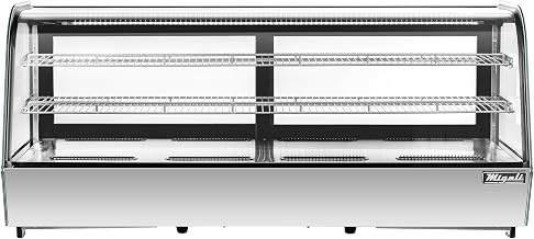 Migali C-88CTC-60 60” Wide Counter-Top Straight Glass Display Case Refrigerator
