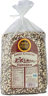 Amish Country Popcorn Purple Popcorn Kernels, 6LB Bag - Non-GMO, Gluten Free, Old Fashioned Popcorn
