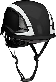 3M DBI-SALA Safety Helmet, Type II with SecureFit, Black, Vented