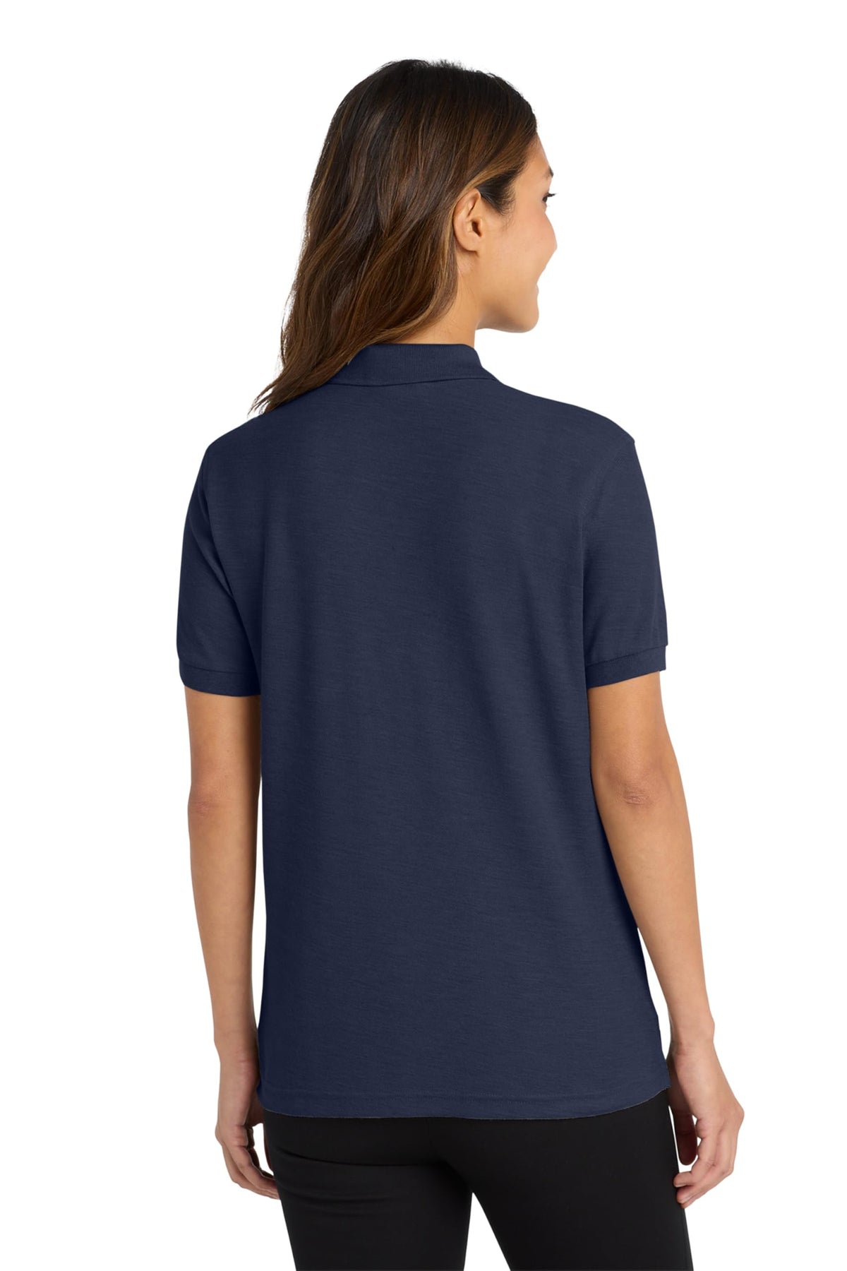 Women's Silk Touch Polo Navy by Port Authority – Small, Silk, Navy, Model SNM-208732