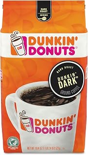 Dunkin' Dunkin’ Midnight Dark Roast Ground Coffee, 18.4 Ounce Bag