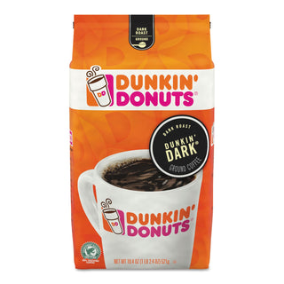 Dunkin’ Midnight Dark Roast Ground Coffee by Dunkin' – 18.4 Ounce (Pack of 1), Model FOL00681
