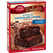 Delights Brownie Mix Supreme Chocolate Chunk 18 oz (Pack of 10) by Betty Crocker – 1.8 Ounce (Pack of 10), Brown, Pack of 10