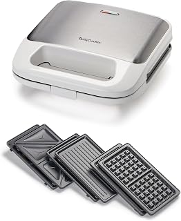 Betty Crocker 3-in-1 Electric Indoor Grill, 750 Watts, BC-4965W, White