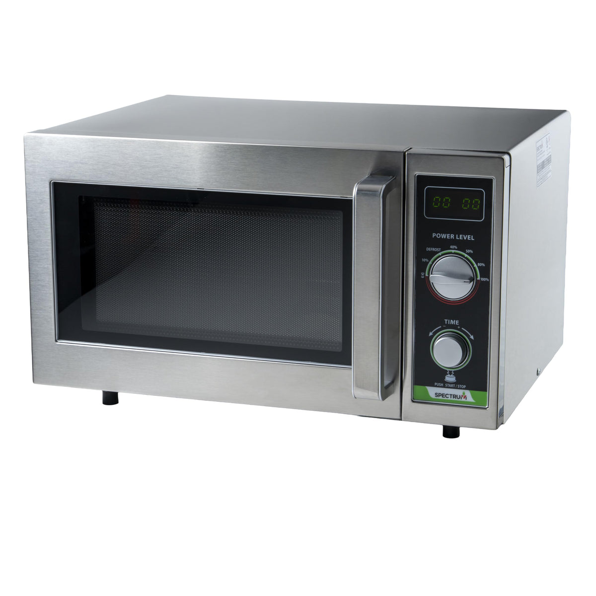 0.9 Cubic Feet Commercial Microwave by Winco – .9 Cubic Feet, 0.9 cubic_feet, Stainless Steel, Silver, Model EMW-1000SD