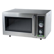 Winco .9 Cubic Feet / 1,000 W (Dial) / Silver Countertop Microwave Ovens