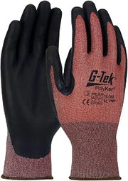 G-Tek 16-368/L, Seamless Knit PolyKor® X7™ Blended Glove with NeoFoam® Coated Palm & Fingers - Touchscreen Compatible