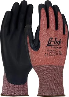 G-Tek 16-368/L, Seamless Knit PolyKor® X7™ Blended Glove with NeoFoam® Coated Palm & Fingers - Touchscreen Compatible