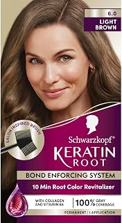 Schwarzkopf Keratin Root 6.0 Light Brown Permanent Root Hair Dye