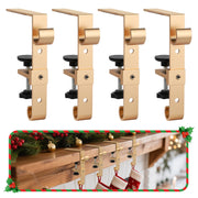 Acrridi Mantel Hook Set, Holds Over 30 Pounds, Gold 4-Pack
