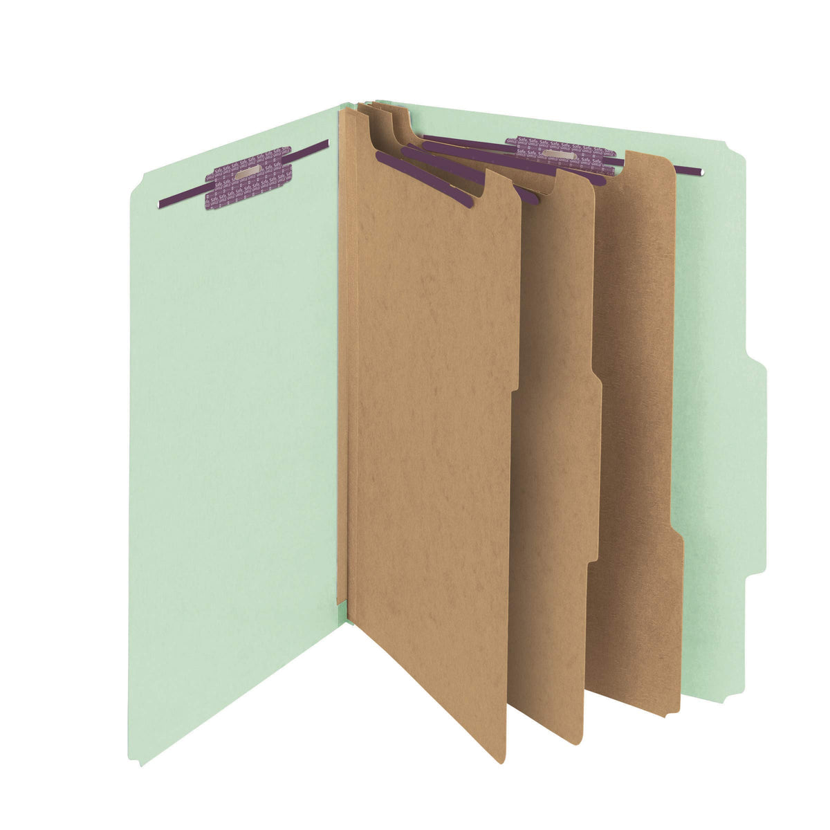 SMEAD Gray/Green / 5 / Letter (Pack of 5) Colored