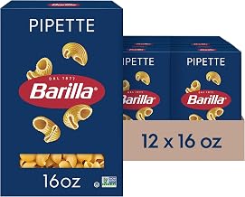 Barilla Pipette Pasta, Non-GMO Kosher Pasta, 16oz. (12PK)