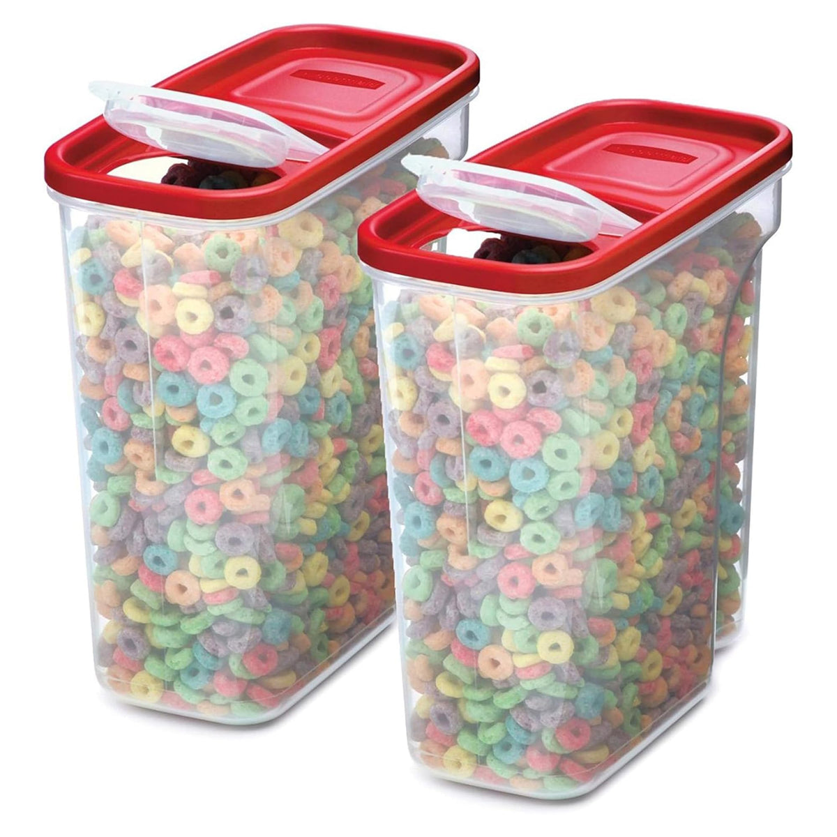 Premium Modular Food Storage Lids by Rubbermaid – 18-Cup, 2 Pack, 18.0 cups, Plastic, Clear, Model 2108400