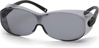 Pyramex OTS XL Safety Eyewear Black Temples Gray Lens
