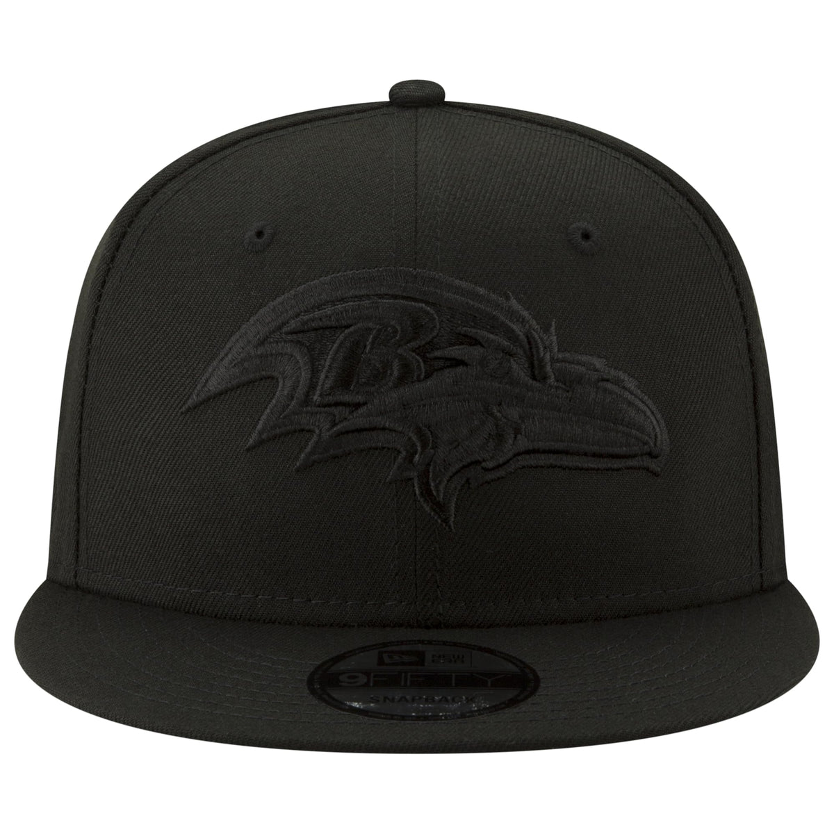 NFL 9FIFTY Black On Black Adjustable Snapback Hat Cap One Size Fits All (US by New Era – One Size, Polyester, Seattle Seahawks, Model New Era
