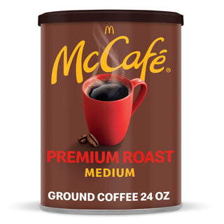 Premium Medium Roast Ground Coffee (24 oz Canister) by McCafe – 24 Ounce (Pack of 1), Model 10043000078485
