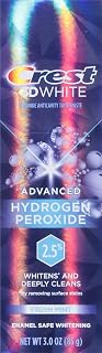 Crest Toothpaste 3D White 2.5 Hydogren Peroxide, 3 Ounce