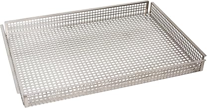 Cadco COB-H Half-Size Oven Basket, Stainless Steel, 3.5 lbs., For Commercial Use, Dishwasher Safe, Accessories for Crispy Foods Healthy Cooking
