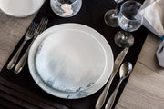 Tranquil Reflection Chip & Break resistant 12Pc Dinner Set by Corelle – 27.94 x 12.38 x 26.67 cm, Glass, Blue/Grey, Model 1128664