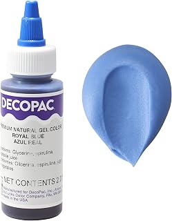 DecoPac Blue All-Natural Premium Gel Color 2oz, natural food coloring for baking, icing, decorating, cooking