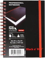 Black n' Red Black n` Red : Poly Twinwire Notebook, Ruled, 5-7/8 x 4-1/8, White, 70 Sheets/Pad -:- Sold as 2 Packs of - 1 - / - Total of 2 Each