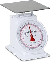 Top Loading Dial Scale by Detecto – Alloy Steel, White, Model T-25-KP