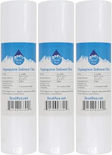 3-Pack Replacement for Everpure EV9293-01 Polypropylene Sediment Filter | Compatible with Everpure Single 10" PreFilter Manifold (EV9293-01) - Universal 10-inch 5-Micron Cartridge