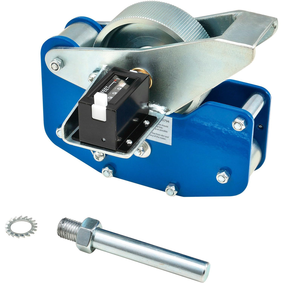 Heavy Duty Wire Meter Counter by Global Industrial – 1/16" - 1", Alloy Steel, Blue, Model WMC01