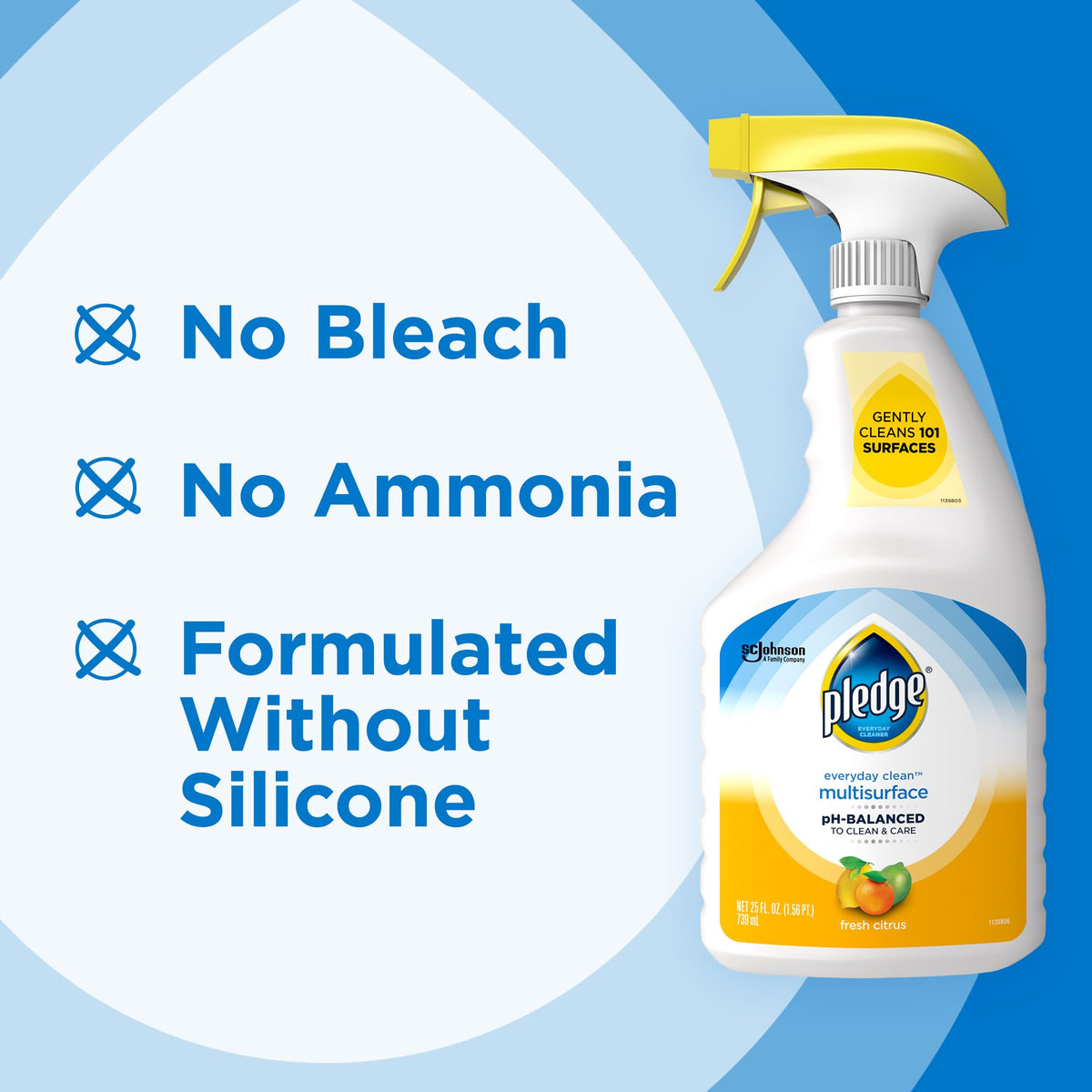 Pledge 25 Fl Oz (Pack of 6) / Citrus / 3 Pack All-Purpose Cleaners