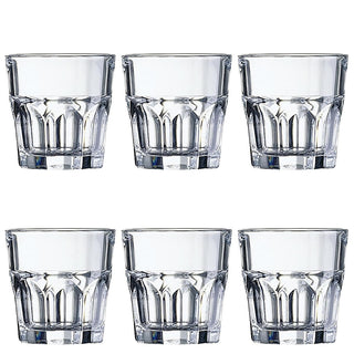 Granity FB16 Whisky Stackable 160ml by Arcoroc – 6 Count (Pack of 1), 160.0 milliliters, Glass, Transparent, Pack of 6