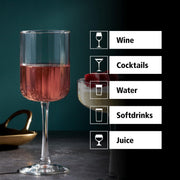 Libbey 13.5 Ounces / Transparent / Modern Wine Glasses