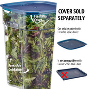 FreshPro 22Qt Food Storage Container in Clear for Industrial and Kitchen Use by Cambro – 22.0 quarts, Polycarbonate (PC), Clear, Model 22SFSPROCW135