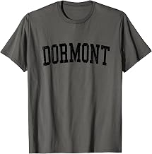 Vintage Dormont PA Distressed Black Varsity Style T-Shirt