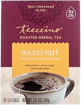 Teeccino Herbal Coffee Hazelnut - 10 Tea Bags - Case of 6