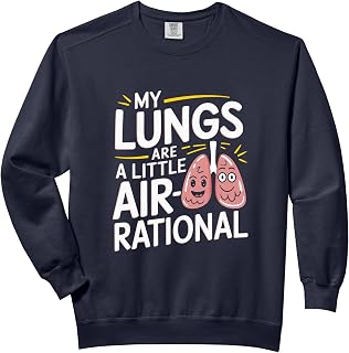 Air-Rational - Lung Cancer Awareness Comfort Colors Adult Sweatshirt
