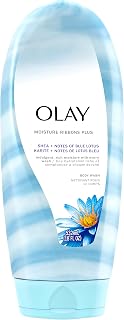 Olay Moisture Ribbons Plus Shea + Notes of Blue Lotus Body Wash, 18 oz