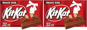 Kit Kat Milk Chocolate Wafer Snack Size, Christmas Candy Bag, 32 oz (Pack of 2)
