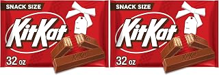 Kit Kat Milk Chocolate Wafer Snack Size, Christmas Candy Bag, 32 oz (Pack of 2)