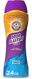 Arm & Hammer Odor Blasters Laundry Scent Booster, Fresh Burst Scent, 24 Oz | In-Wash Laundry Fragrance, No Heavy Perfumes, No Dyes, No Parabens, Laundry Additive