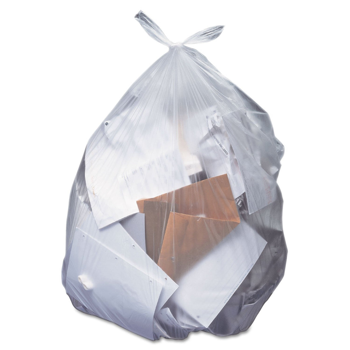 Heritage H6036HC Low-Density Can Liners by Heritage Products – 30 gallons, Polyethylene, Clear, Pack of 250, Model HERH6036HC