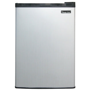 2.6 cu. ft. Mini Fridge in Stainless Steel - 1-Door by Magic Chef – 2.6 cu. ft., 2.6 cubic_feet, Silver, Model MCBR265SE